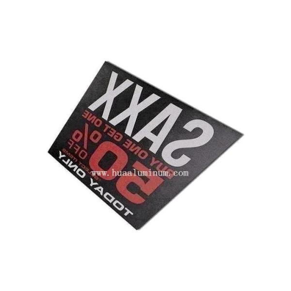 Non Resonance ACP Signage Board , 1500mm Aluminium Panel Sheet For Restaurant