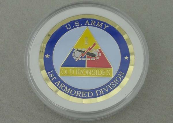 Old Ironsides Personalized Coins 2.0 inch Brass And Diamond Cut Edge