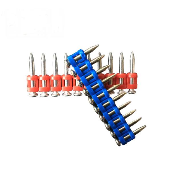 Flat / Checkered Head Concrete Coated Nails For Gas Nailer 2.7mm / 3.0mm Shank Dia.