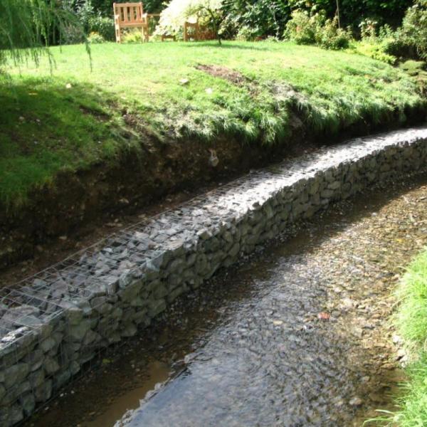 Gabion Anti Rust 4mm Welded Wire Retaining Wall Stone Cage For Flood