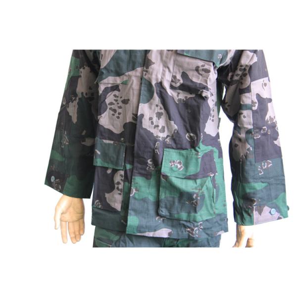 Polyester Cotton Philippine  Security Uniform In Woodland Camou For Training