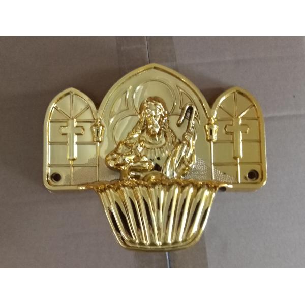 Le Christ modèlent la décoration de cercueil de matériaux, les ornements pp de cercueil/matériaux d'ABS