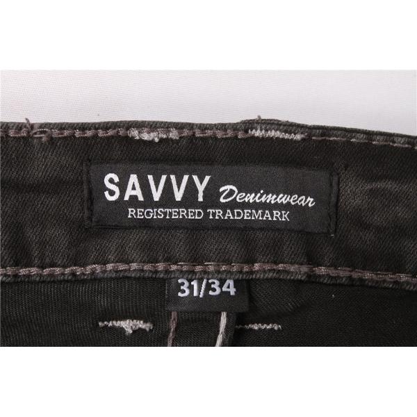 68% Cotton 30% Polyester Men'S Denim Pants Distressed Black 30-40 Size