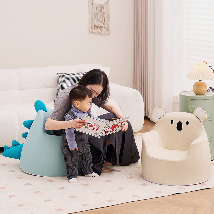 Custom Kids Couch Accent Chair Cute Cartoon Mini Sofa Lounge for Parent-Child Leisure for Apartment Dining Living Room Kids Room