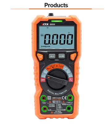 Posse de 5999 dados das contagens NCV VICTOR Digital Multimeter Flashlight Backlight com Live Test