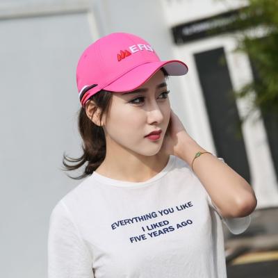 Men And Women 6 Panel Baseball Caps Low Profile With Sandwich Visor