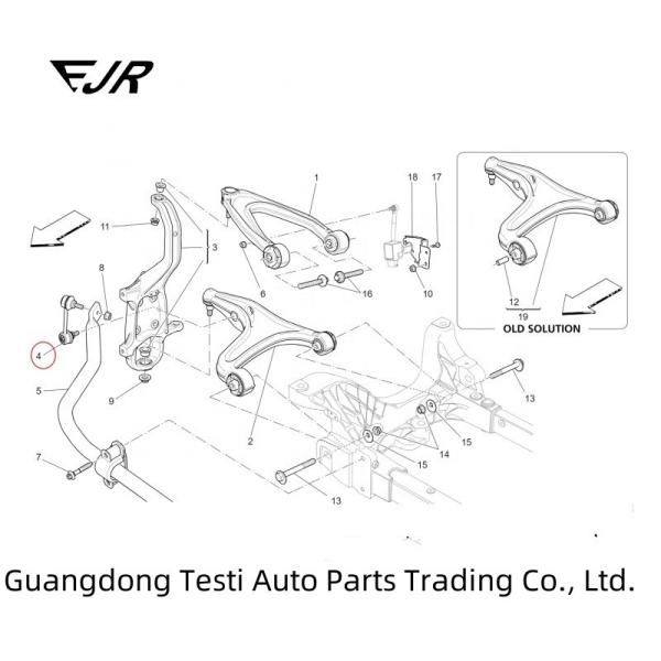 2013- Ano 670005003 670005004 Rodas de ligação de bolas para Ghibli Quattroporte Parts