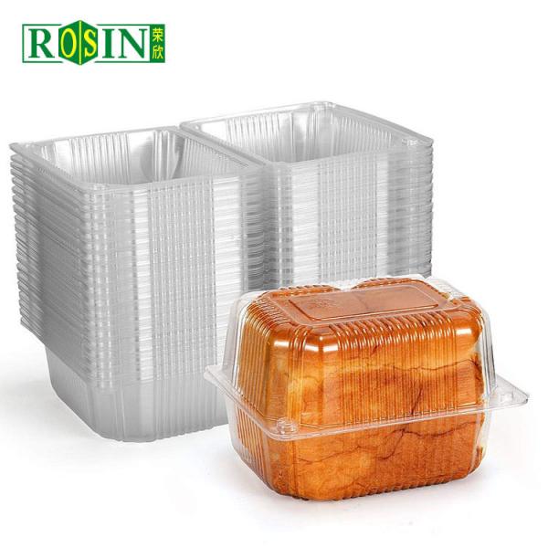 Customized Disposable Pastry Box Square For Lettuce Salad Nuts With Lid