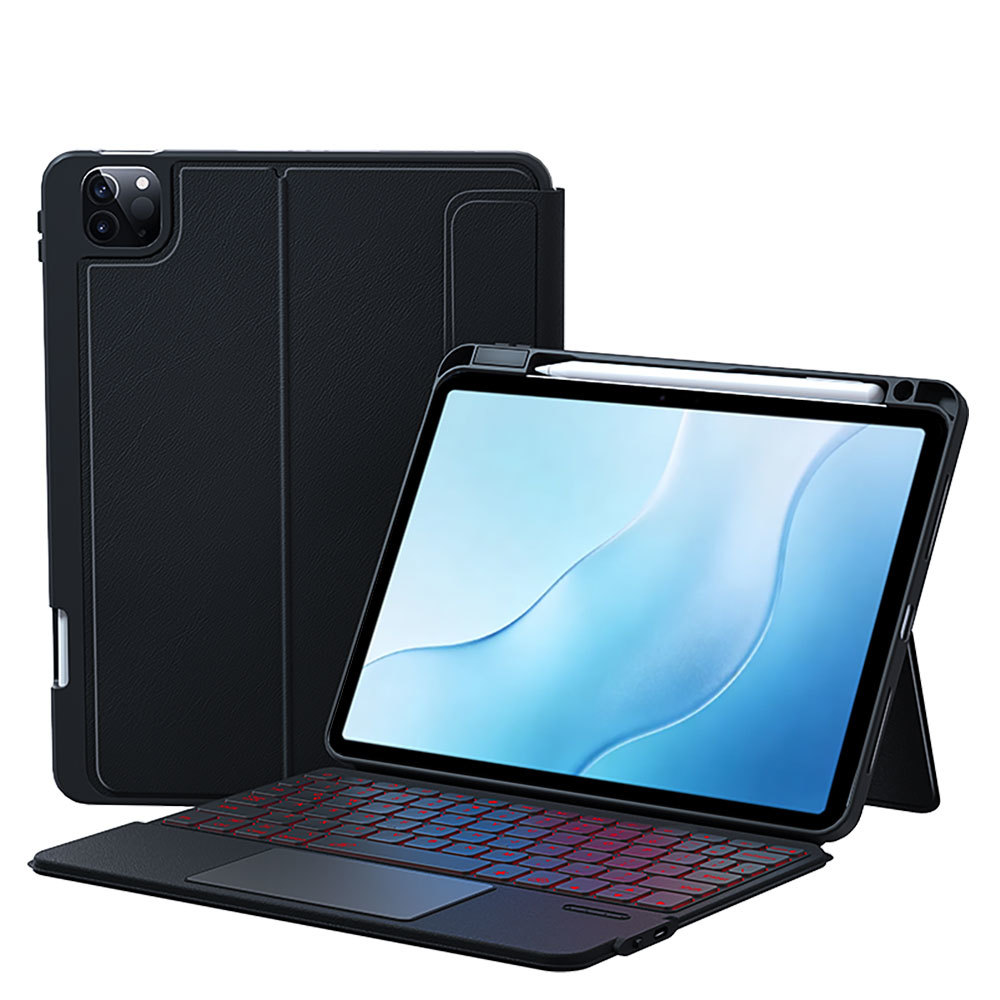 OEM Detachable Magnetic Backlit Keyboard Case Wireless Keyboard With Built-in Trackpad for iPad 10/10.9/11 Inch A16