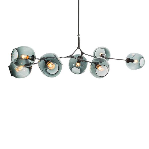 Modern large glass pendant light fixtures for living room Bedroom Kitchen hanging lamp (WH-GP-08)