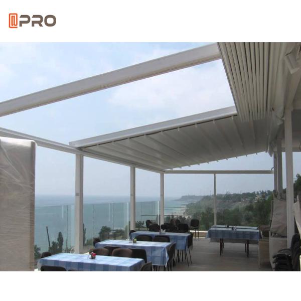 Sun Shade Patio Aluminum Pergola Ceiling Bracket Retractable Awning