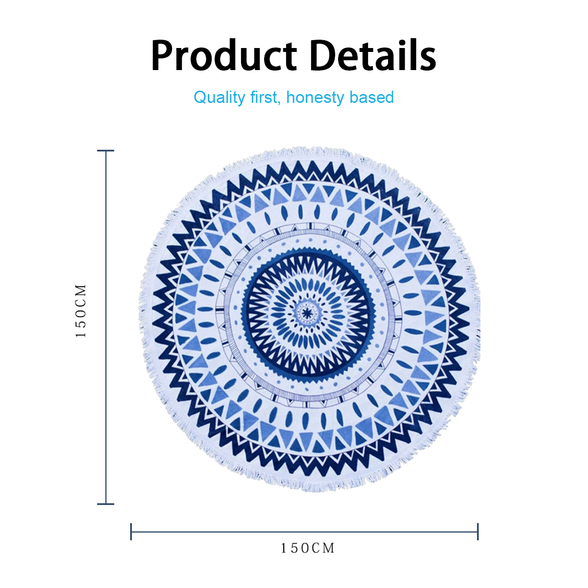 Wholesale Extra Large Microfiber Beach Towel Sand-Free Absorbent Fast Dry Custom Logo Circle Towel Set for Home Use