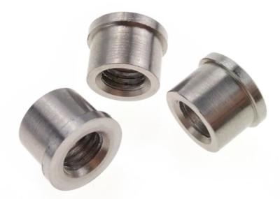 High Precision Machined Metal Parts Grey Turned Stainless Steel Insert Nuts M8 X 10