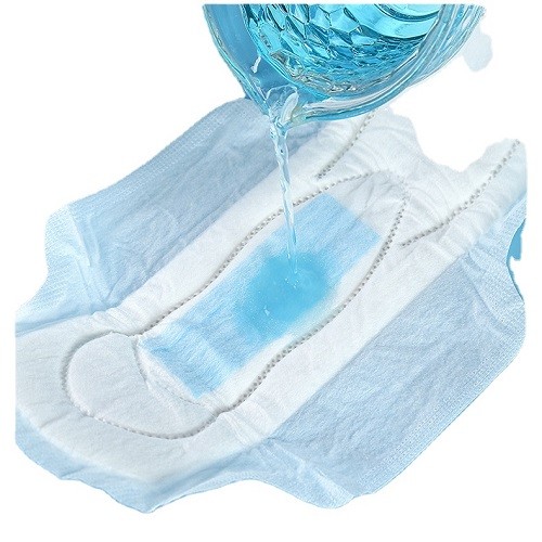 Soft Non Woven Topsheet Cotton Sanitary Napkin 320mm USA Fluff Pulp