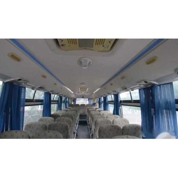 Used Yutong Bus ZK6107 49 Seats Left Steering Airbag Chassis Yuchai Rear Engine Low Kilometer
