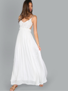 Греческая богиня в - одеяние лета платья вязания крючком шеи макси