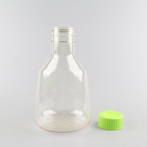 Лаборатория использует склянку 2500 Ml Erlenmeyer пластиковую в крышке сброса загерметизированной крышки химии