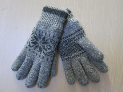 Ladies Acrylic Glove with Jacquard Snow Pattern--Thinsulate glove--Fashion glove--Gift