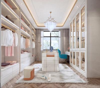 Blum Metal Frame Sliding Door Walk In Closet Wardrobe Clothing Cabinets ISO9001