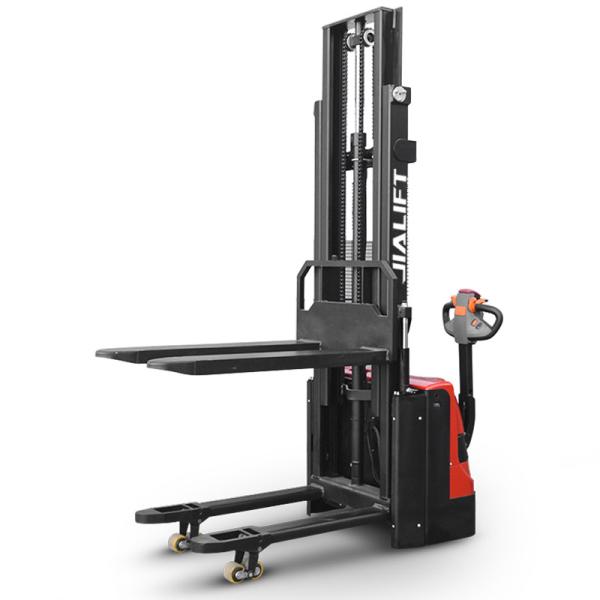 1000kg 1200kg électrique élévateur empilant piéton avec élévation à cheval 3000mm