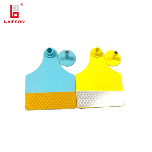 Reflective Cattle Ear Tags With Waterproof TPU Material Heat Cold Resistance And Laser Printing For Livestock Management