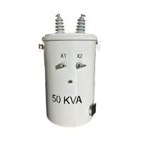 50KVA Transformador de distribuição de pólo de fase única Óleo imerso 12470V A 277V
