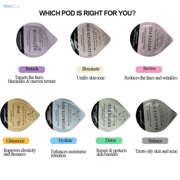 Oxygen Facial Pods 6x6g for Skin Rejuvenation and Whitening