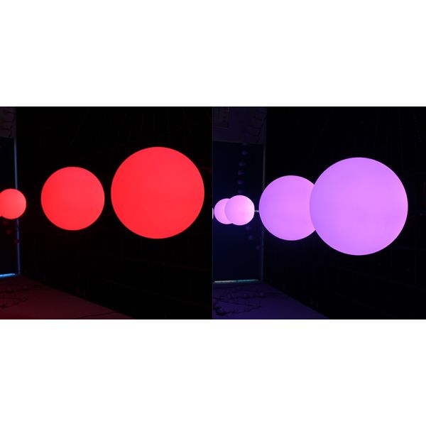 Art Museum 300mm Addressable DMX Hanging LED RGB Artnet Pixel Sphere Ball Lights