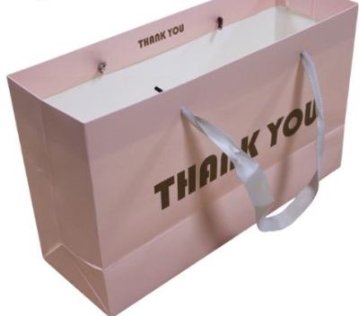 Factory Made Paper Matt Black Custom Gift Bag with Logo Recycled Paper bag