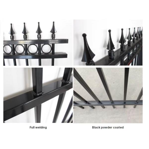6ft x 8ft Wrought Iron Garden Fence Ornamental Iron Fence Steel Fence