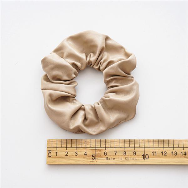 Korean fashion lady pu leather hair rope hoop Instagram temperament girls large loop hair rope headwear wholesale
