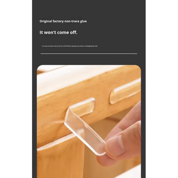 Table Cabinet Door Sticker Silent Anti-Collision Wall Sticker Household No-Trace Waterproof 2.5mm Thick Silicone Self-Adhesive
