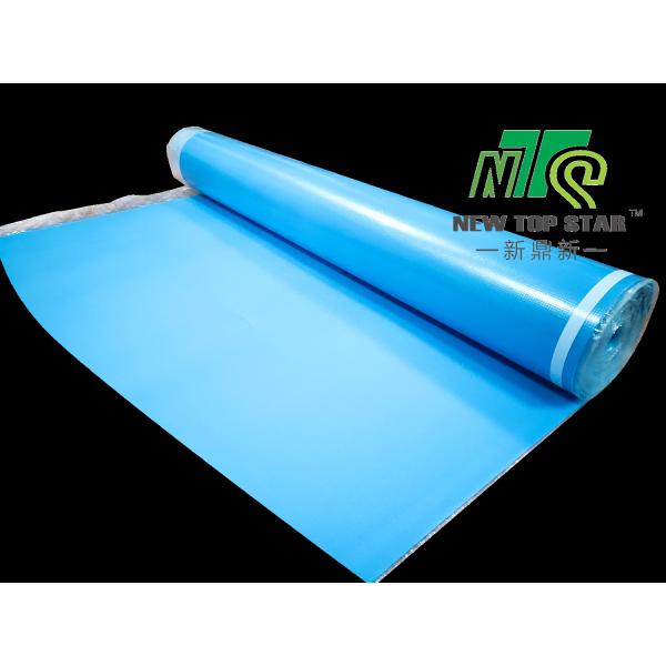 Anti Slip Acoustic Floor Underlayment 33KGS/M3 Blue IXPE Underfloor Heating Carpet Underlay