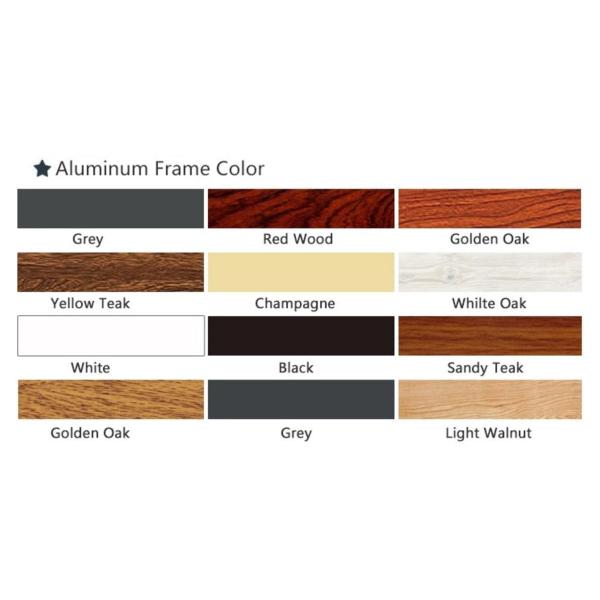 2000*1500mm 6065 Aluminum Horizontal Sliding Windows