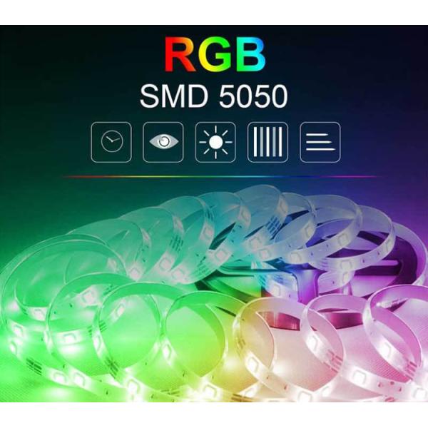 SAA делают SMD водостойким 5050 Rgb привели свет прокладки 5m 12v 24v 14,4 ватта