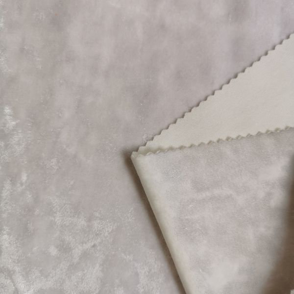 KS Korean Velvet Fabric Polyester Spandex Fabric