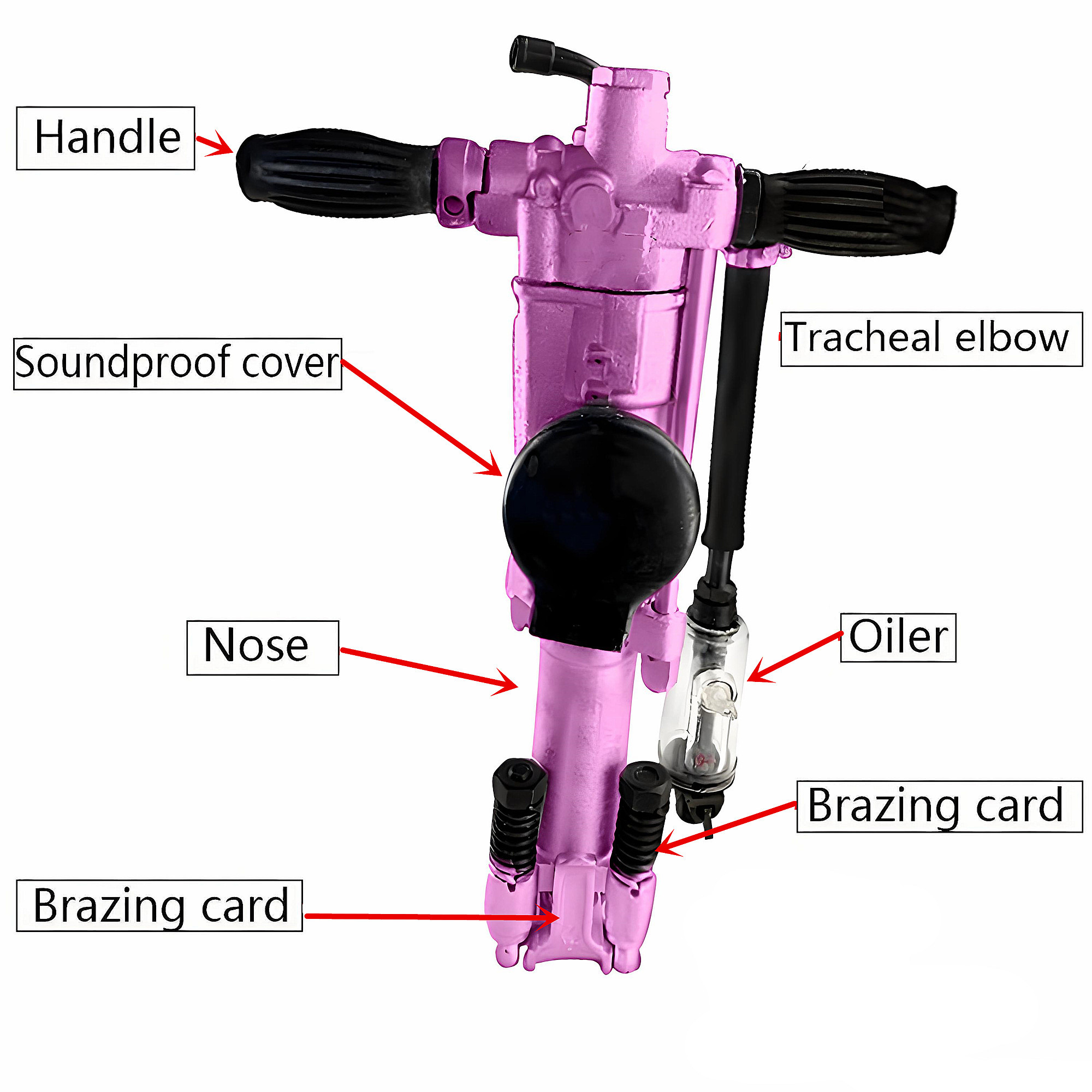 Hand Rock Drilling Machine Concrete Breaker Hammer Portable Rock Drilling Machine