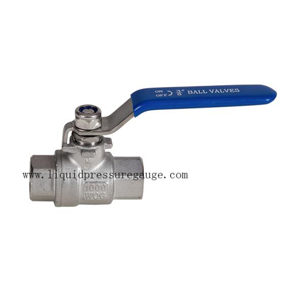 2 PC 3/8 Inch Ball Manifold Valve Male To Female Stainless Steel