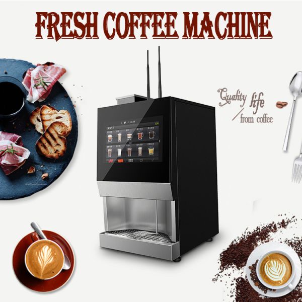 Commercial Coffee Vending Machine Offering Flexible Beverage Production Including Coffee Fruit Juice and Milk Tea Options