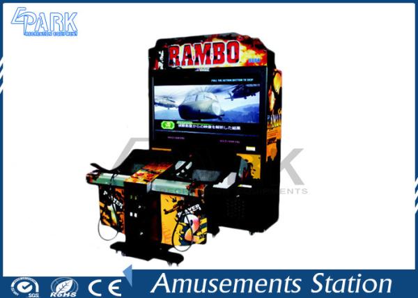 55 Inch RAMBO 2 Shooting Arcade Machines For Game Center Digital 3d Display