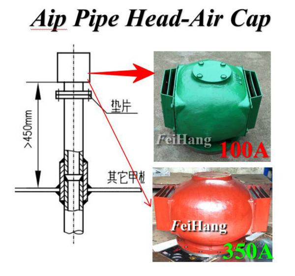 Air header for ballast tank and breather cap for water tank CB/T3594-94