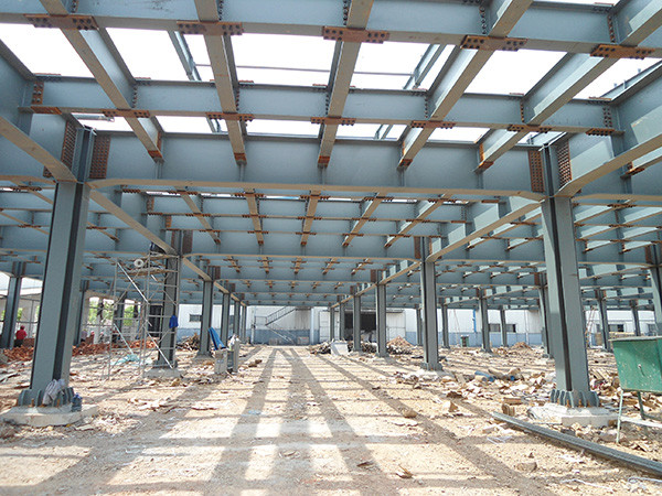 Painting Steel Structure Warehouse Prefab Warehouse Building ISO9001