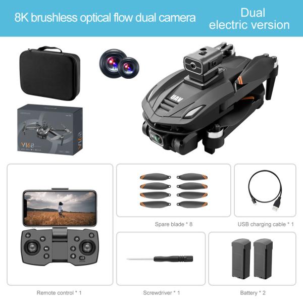 Dois eixos Gimbal Remote Control RC Drone 3000m Remote Control Drone dobrável
