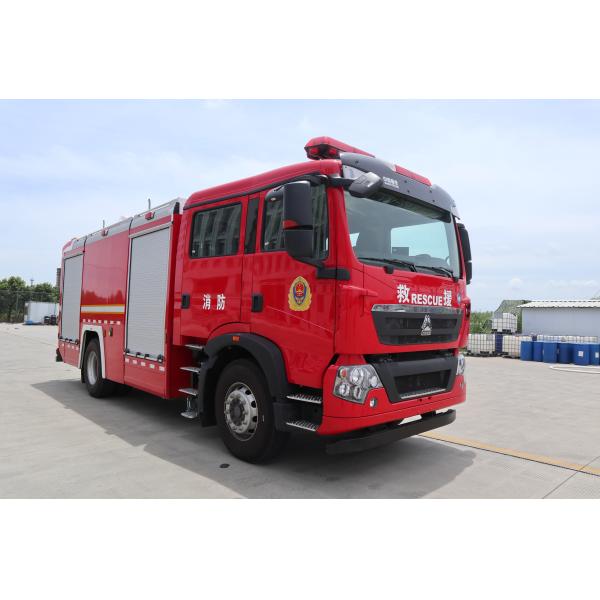 PM80/SG80 HOWO Ladder Fire Department Rescue Trucks Sinotruk 8500MM