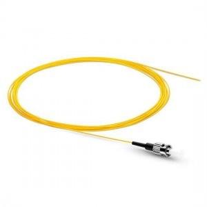 Revestimento de PVC de único modo 0.9mm da trança do ST UPC 1M Simplex Fiber Optic