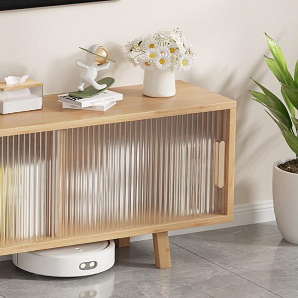 Design Living Room Modern TV Stand Furniture Hotel Cabinet with Doors, Storage Organizer Container