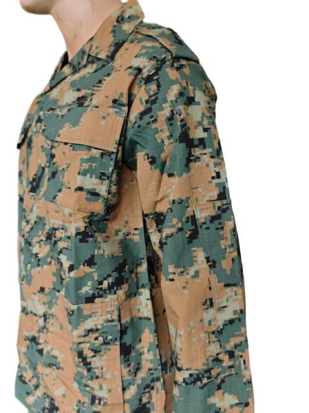 Tactical BDU Field Uniform Digital Woodland Camo Ripstop Cotton For Outdoor Hunting BDU Military Uniform