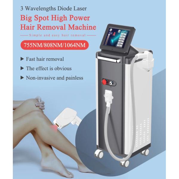 Ice Speed Diode Laser Bikini Hair Removal Machine With 3 Wavelength Hair Removal