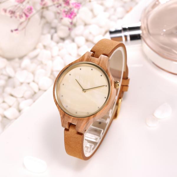 Women Unique Wood Watches Stylish Analog Quartz Wooden Watch