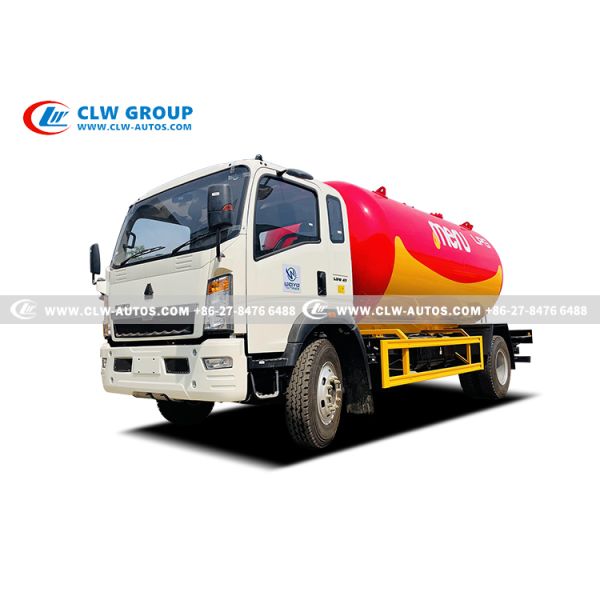 Sinotruk HOWO 4x2 15,000L LPG Bobtail Truck with CORKEN Z2000 Pump and Q345R Steel Tank for Heavy-Duty Propane Delivery